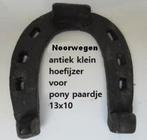 hand gesmeed antiek Noors hoefijzer, trekgeit of pony, Ophalen of Verzenden