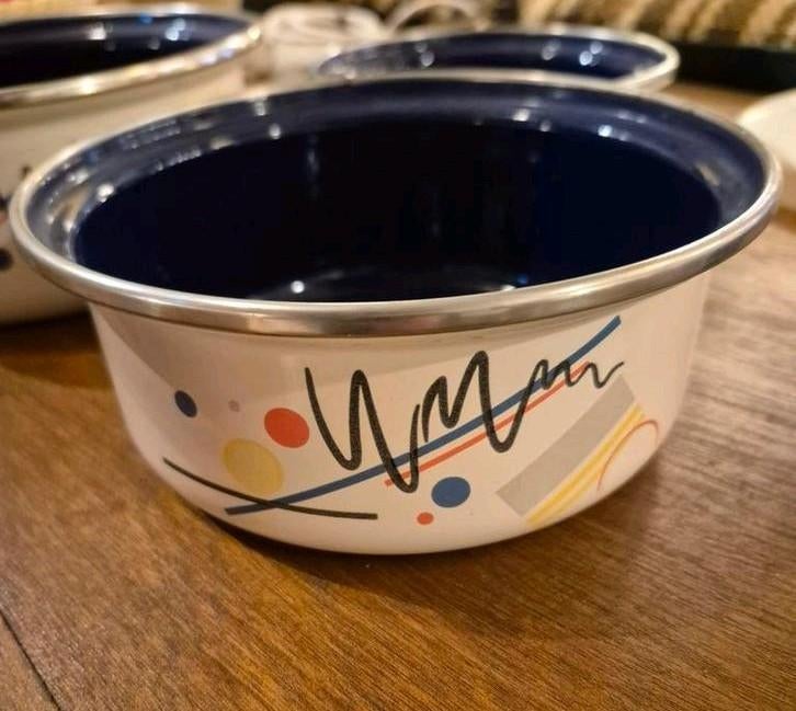 Nestbaar emaile schalen set Ditmar Urbach, Huis en Inrichting, Keuken | Servies, Overige materialen, Nieuw, Ophalen of Verzenden