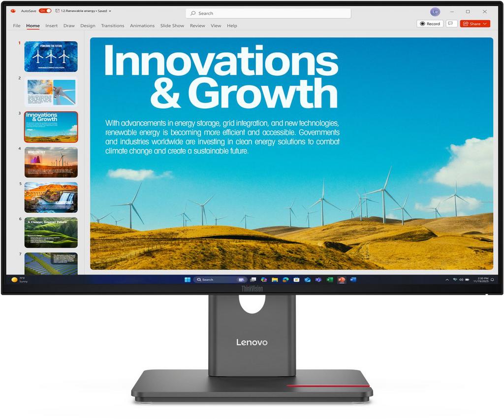 Lenovo ThinkVision P24QD-40 Monitor, IPS, Nieuw, Full HD, Ophalen of Verzenden