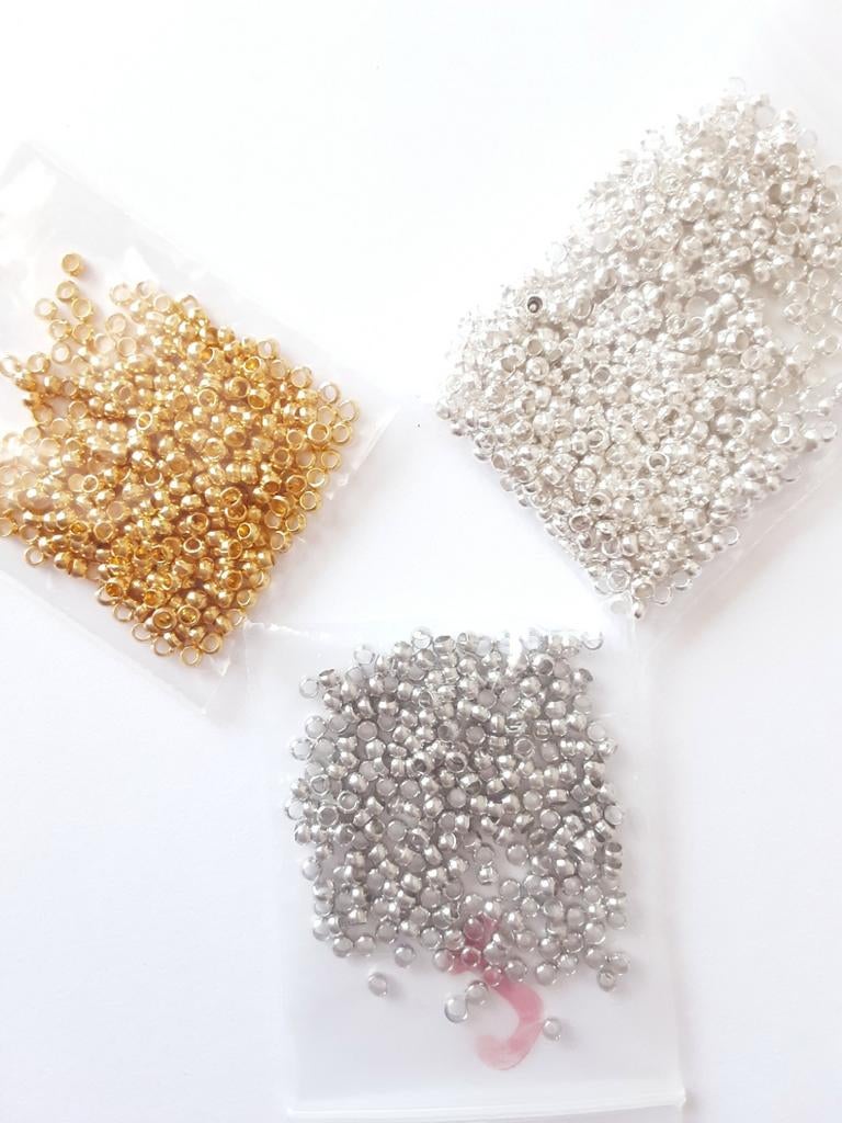 Nieuwe knijpkralen en knijpkraal covers, Ophalen of Verzenden, Nieuw, Kraal