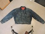 Levis gevoerd spijkerjas met leren kraag, Maat 56/58 (XL), Ophalen of Verzenden, Zo goed als nieuw, Grijs