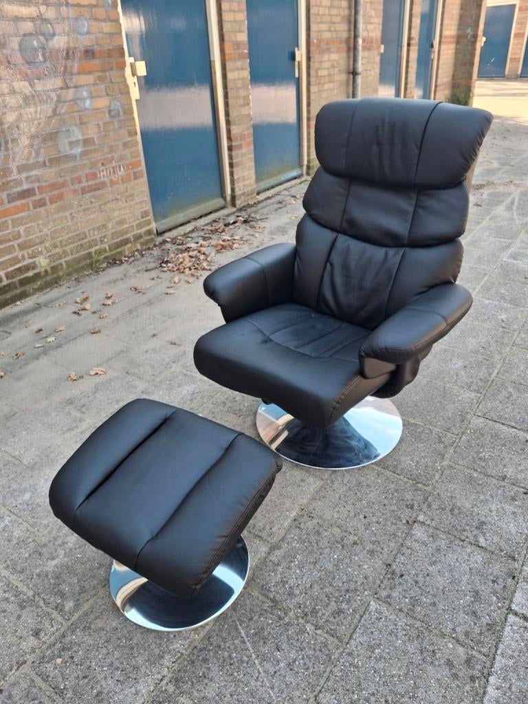 Kunst lederen fauteuil VidaXL, Ophalen, 50 tot 75 cm