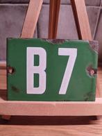 Oud emaille bordje B7, Ophalen of Verzenden