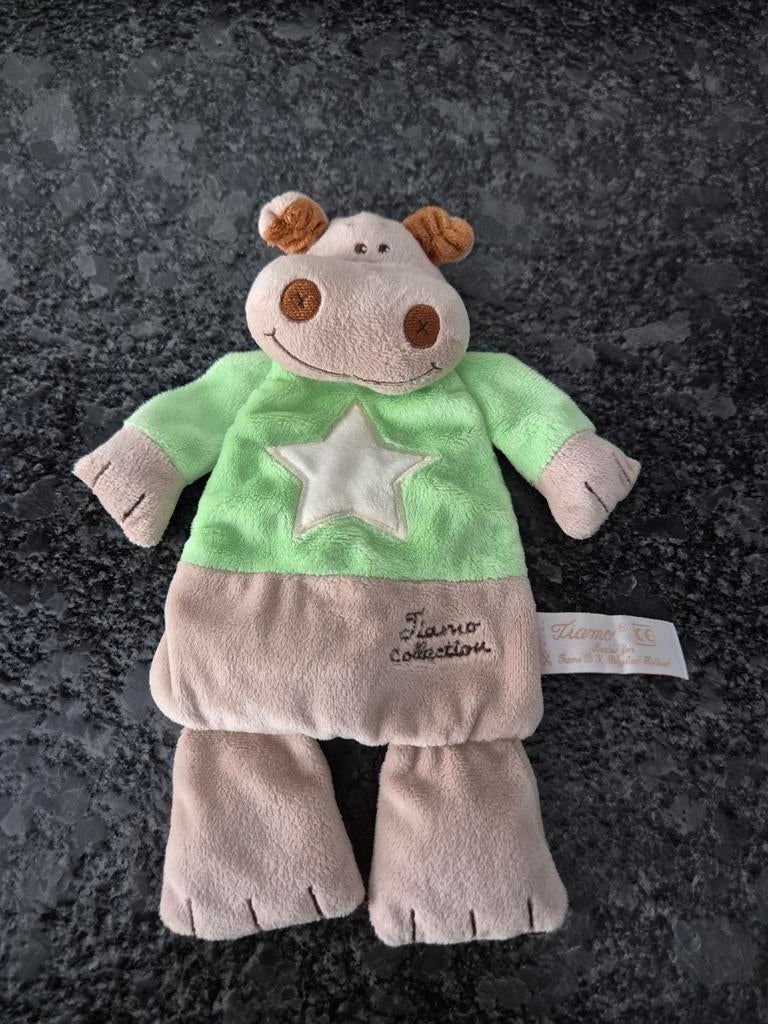 Tiamo - Knuffeldoekje Nijlpaard, Ophalen of Verzenden, Zo goed als nieuw, Overige typen