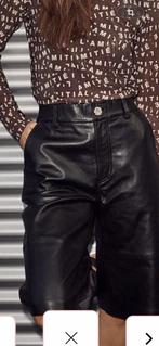 Mooie lederen Bermuda, Kort, Zwart, Nieuw, Ophalen of Verzenden