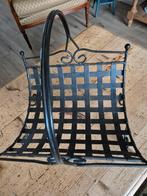 Smeedijzeren haard blokken drager, Ophalen, Vrijstaande haard, Elektrische haard