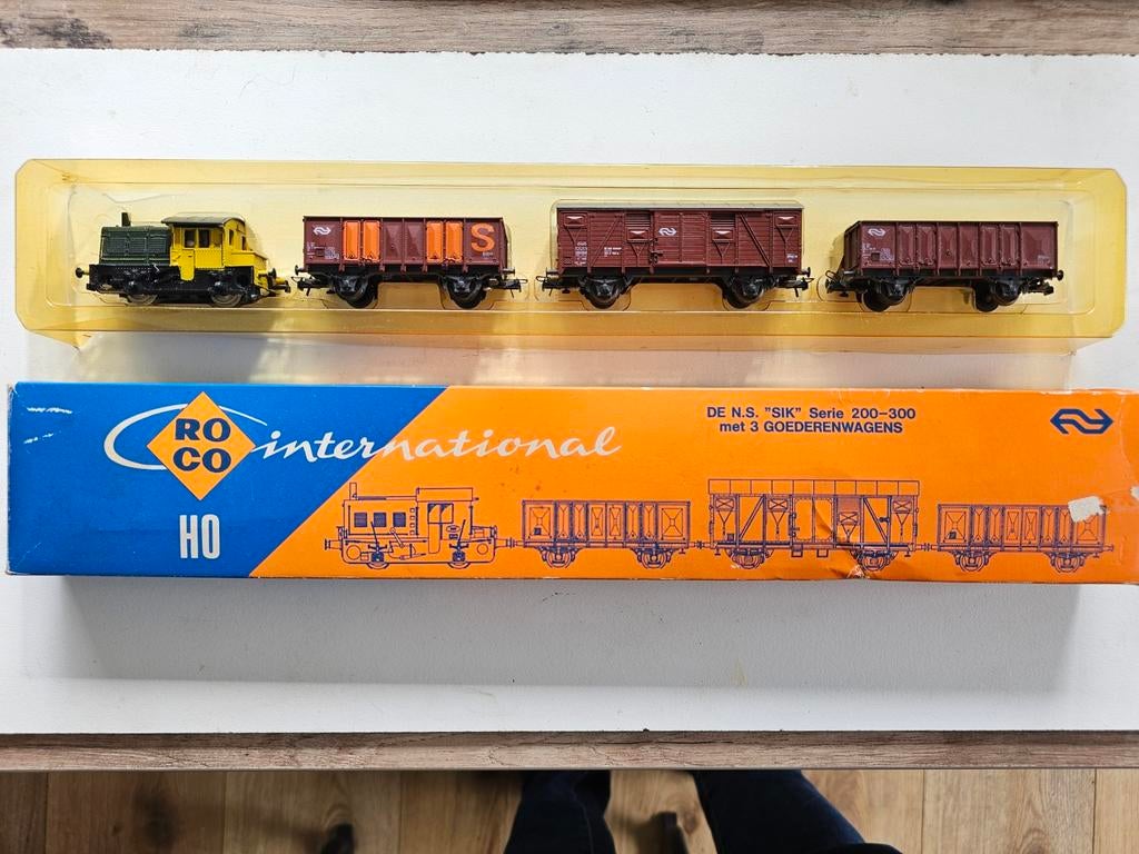 Modeltrein Ho roco 4028 NS set sik, wagons zgan, Hobby en Vrije tijd, Modeltreinen | H0, Gelijkstroom, Wagon, Ophalen of Verzenden