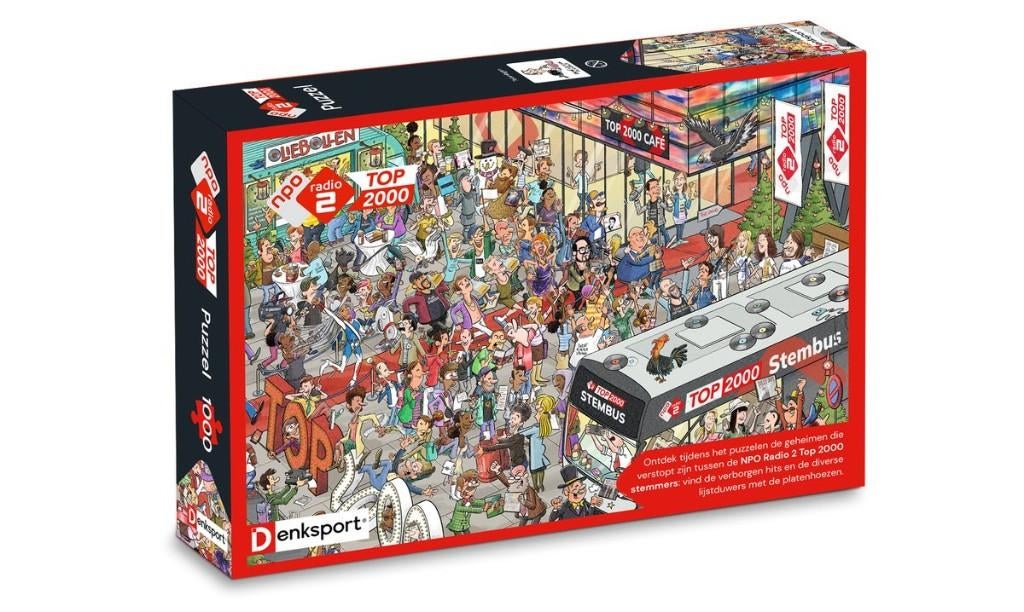 Puzzel 1000 st: Denksport: Top 2000, Ophalen of Verzenden, 500 t/m 1500 stukjes, Zo goed als nieuw