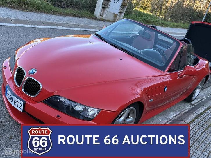 BMW Z3 1.9 Cabriolet | 2001 | Route 66 Auctions, Auto's, Oldtimers, Bedrijf, Te koop, BMW, Benzine, Overige carrosserieën, Handgeschakeld