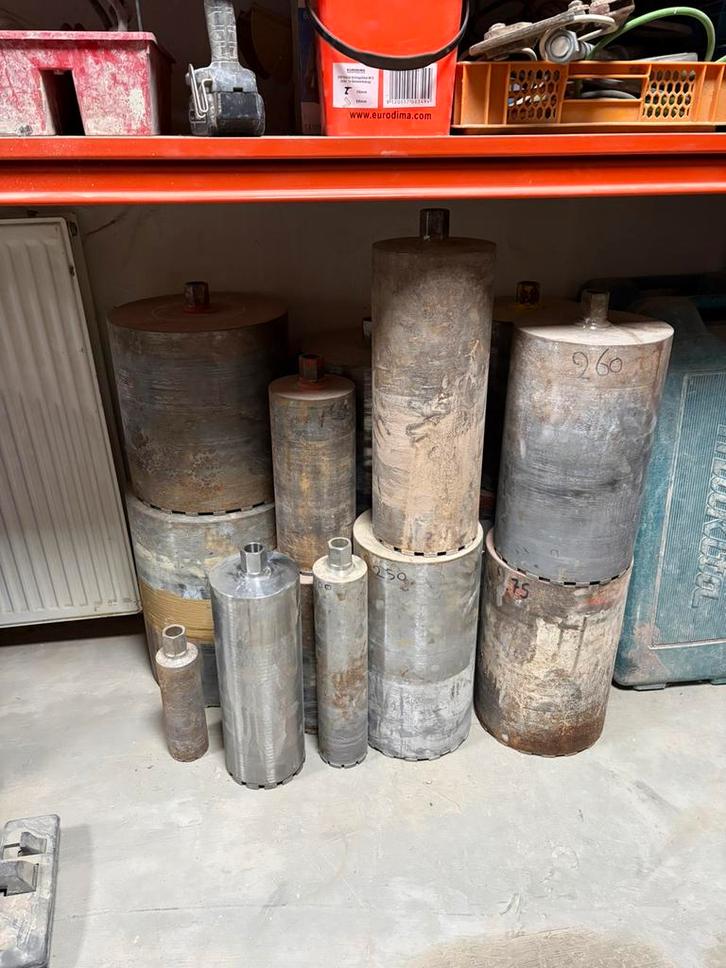 Set dikwandige diamantboren, Doe-het-zelf en Verbouw, Gereedschap | Boormachines, Zo goed als nieuw, Ophalen of Verzenden