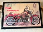 Vintage Harley-Davidson Neon Wandbord - Pink Champagne, Ophalen