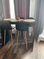 Bartafel zo goed als nieuw met 4 stoelen, Ophalen, Zo goed als nieuw