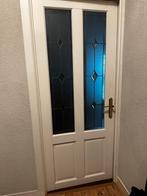 Binnendeur glas in lood, Ophalen, 80 tot 100 cm, Binnendeur, 200 tot 215 cm