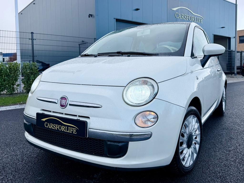 Fiat 500 1.2 Lounge Pelle Frau Creme (Automaat), Euro 5, Gebruikt, 1242 cc, Onderhoudsboekje
