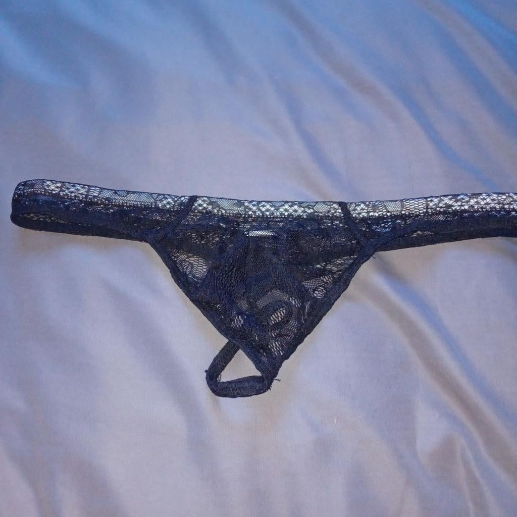 Sexy herenstring, Verzenden, Zwart