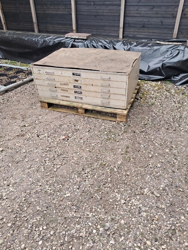 Ladekast Tekeningenkast A 0, Huis en Inrichting, Kasten | Ladekasten, Ophalen, Gebruikt, 5 laden of meer, 75 cm of meer