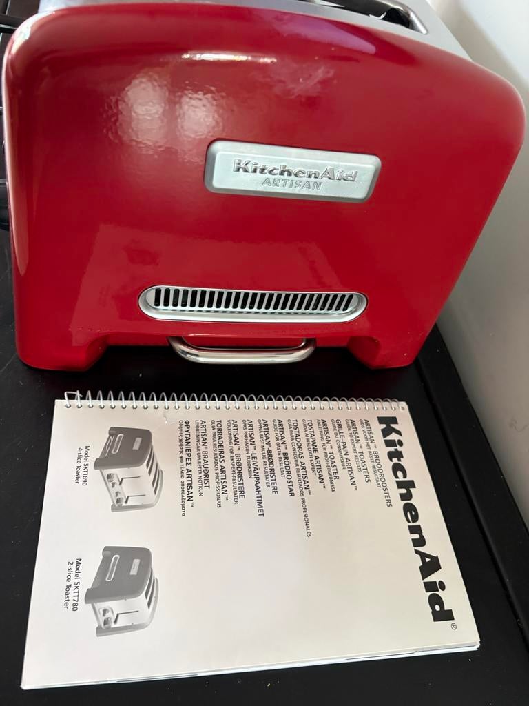 KitchenAid Artisan broodrooster rood 4 sleuven, Verzenden, Gebruikt