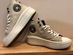 Converse Chuck Taylor All Star Move Platform Leer, Ophalen of Verzenden, Zo goed als nieuw, Beige, Sneakers of Gympen