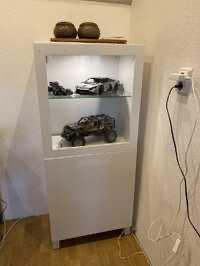 Besta vitrinekast, Huis en Inrichting, Kasten | Vitrinekasten, Gebruikt, 100 tot 150 cm, 50 tot 100 cm, 25 tot 50 cm, Met plank(en)