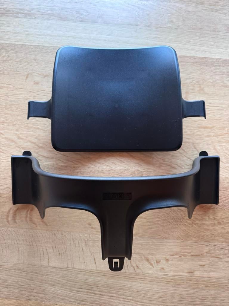 Stokke Tripp Trapp Baby Set Compleet Zwart, Kinderen en Baby's, Kinderstoelen, Ophalen, Zo goed als nieuw, Meegroeistoel, Aanschuifbaar