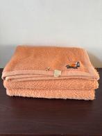 Zacht Vintage Perzik Zalmroze Woondeken, Plaid, Deken, Ophalen of Verzenden, Gebruikt