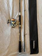 Top hengelset! Shimano nasci + Moonshot, Ophalen of Verzenden, Zo goed als nieuw, Werphengel