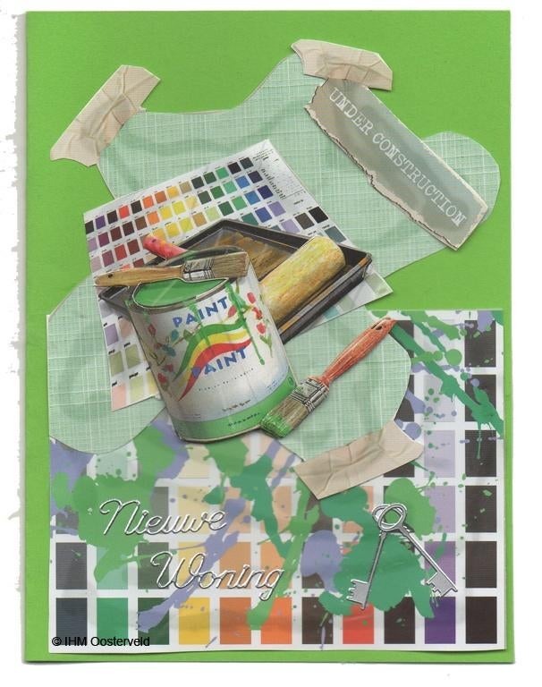 3D kaart Nieuwe woning 2  verf, Ophalen of Verzenden, Nieuw, Overige thema's