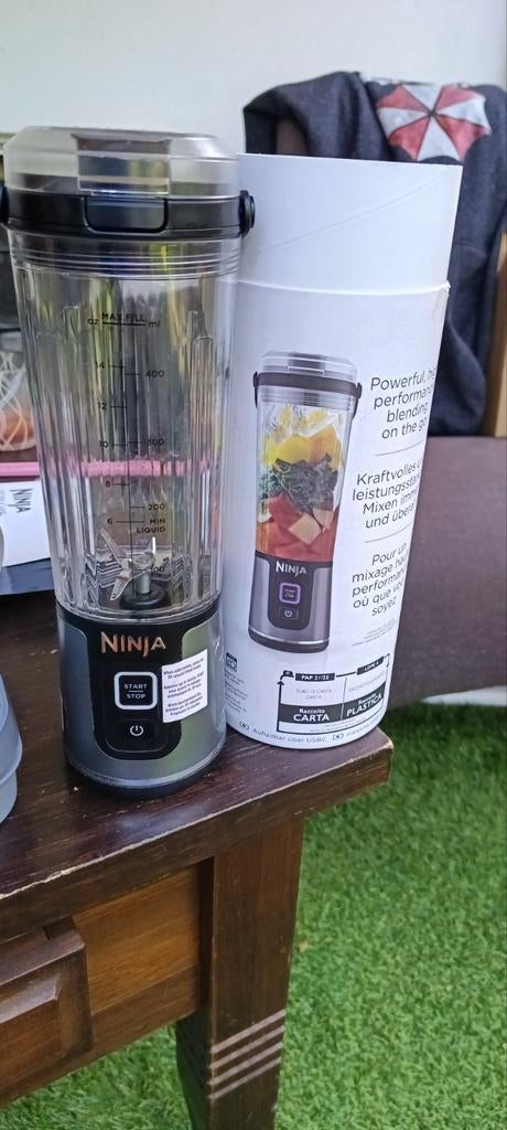 Ninja Blast blender op accu, Witgoed en Apparatuur, Blenders, Ophalen, Zo goed als nieuw, Blender