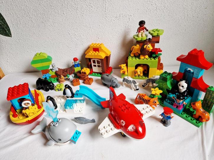 Duplo 10805 Rond de wereld compleet, Kinderen en Baby's, Speelgoed | Duplo en Lego, Gebruikt, Duplo, Complete set, Ophalen of Verzenden