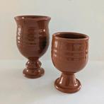 2 stevige wijn bekers van keramiek., Ophalen of Verzenden