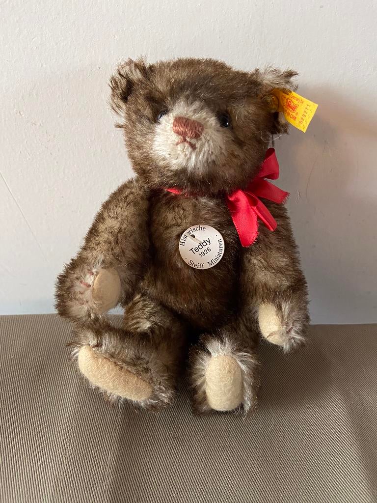 Steiff Miniatuur Teddybeer 029271, Replica 1926, Ophalen of Verzenden, Nieuw, Stoffen beer, Steiff
