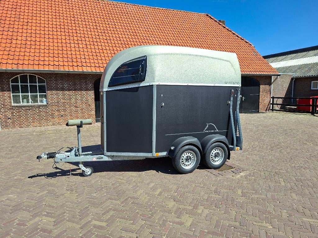 Bockmann  champion uno 100 C  1.5 prds trailer met alu vloer, Ophalen, Zo goed als nieuw, Aluminium, 1½-paards trailer
