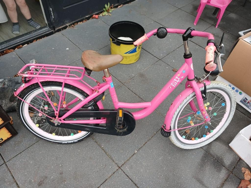 Leuke kinderfiets, Fietsen en Brommers, Fietsen | Meisjes, Gebruikt, Loekie, Ophalen of Verzenden, Handrem