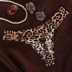 Dames luipaard g-string tijger panter string ondergoed slip, Verzenden, Bruin, Slip