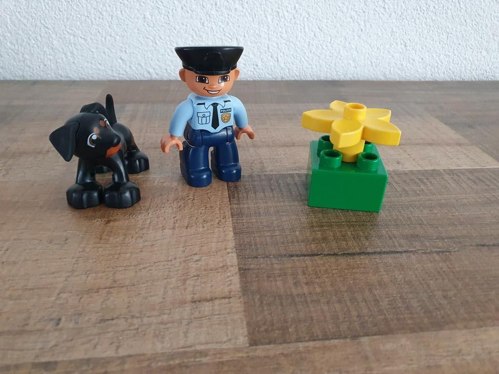 Duplo politie met hondje, Ophalen of Verzenden, Zo goed als nieuw, Duplo