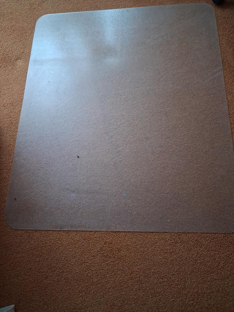 Transparante bureaustoelmat voor tapijt, Ophalen, Gebruikt, Overige kleuren, Overige typen