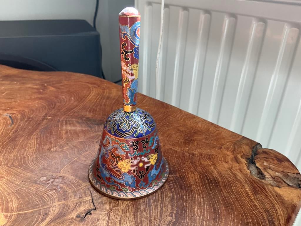 Cloisonné tafelbel,tafelbellen, Ophalen