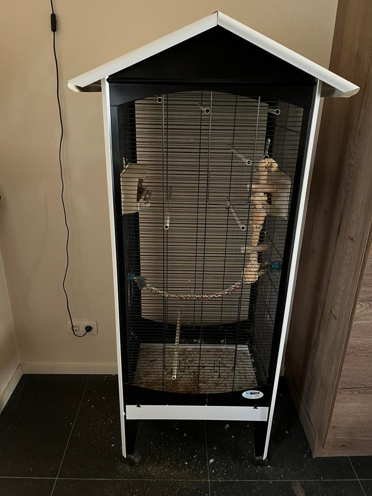 Ferplast kamervoilere/kooi op wieltjes 50x60x1,60cm, Dieren en Toebehoren, Vogels | Hokken en Kooien, Ophalen, Gebruikt, Metaal