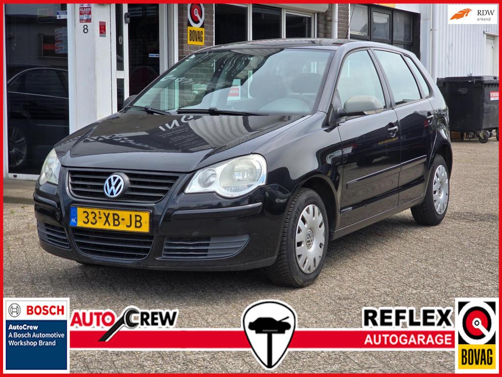 Volkswagen Polo 1.4-16V Optive 5 DEURS|ELEKTR. RAMEN, Voorwielaandrijving, Stof, 4 cilinders, Zwart