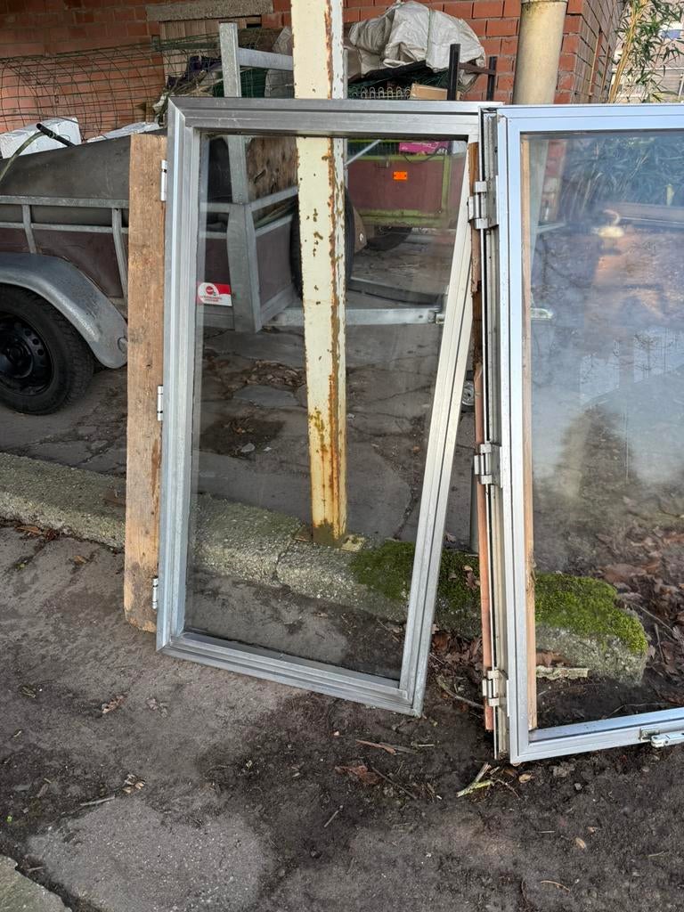 Raamvleugel/draairaam enkel glas 2x, Doe-het-zelf en Verbouw, Glas en Ramen, Ophalen, Gebruikt, Minder dan 80 cm, Gevelraam of Ruit