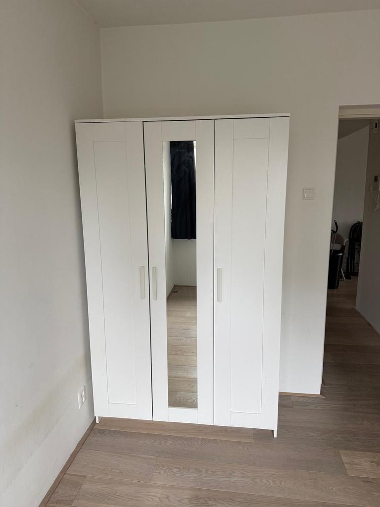 Ikea Brimnes kledingkast met spiegeldeur, Huis en Inrichting, Kasten | Kledingkasten, Ophalen, Gebruikt, 100 tot 150 cm, 150 tot 200 cm