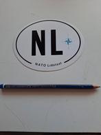 Sticker NL, Ophalen of Verzenden, Landmacht, Nederland, Embleem of Badge