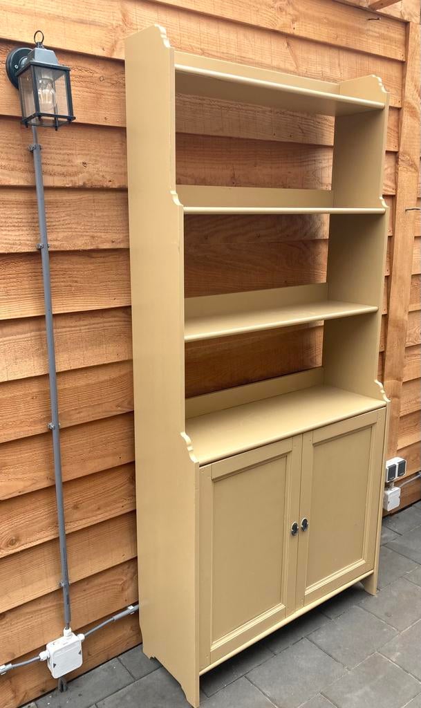 Buffetkast en smalle tafel, Huis en Inrichting, Kasten | Buffetkasten, Ophalen, Gebruikt, 200 cm of meer, Grenenhout