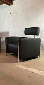 Leolux Goncharov fauteuil, Ophalen, Gebruikt, Leer, 75 tot 100 cm