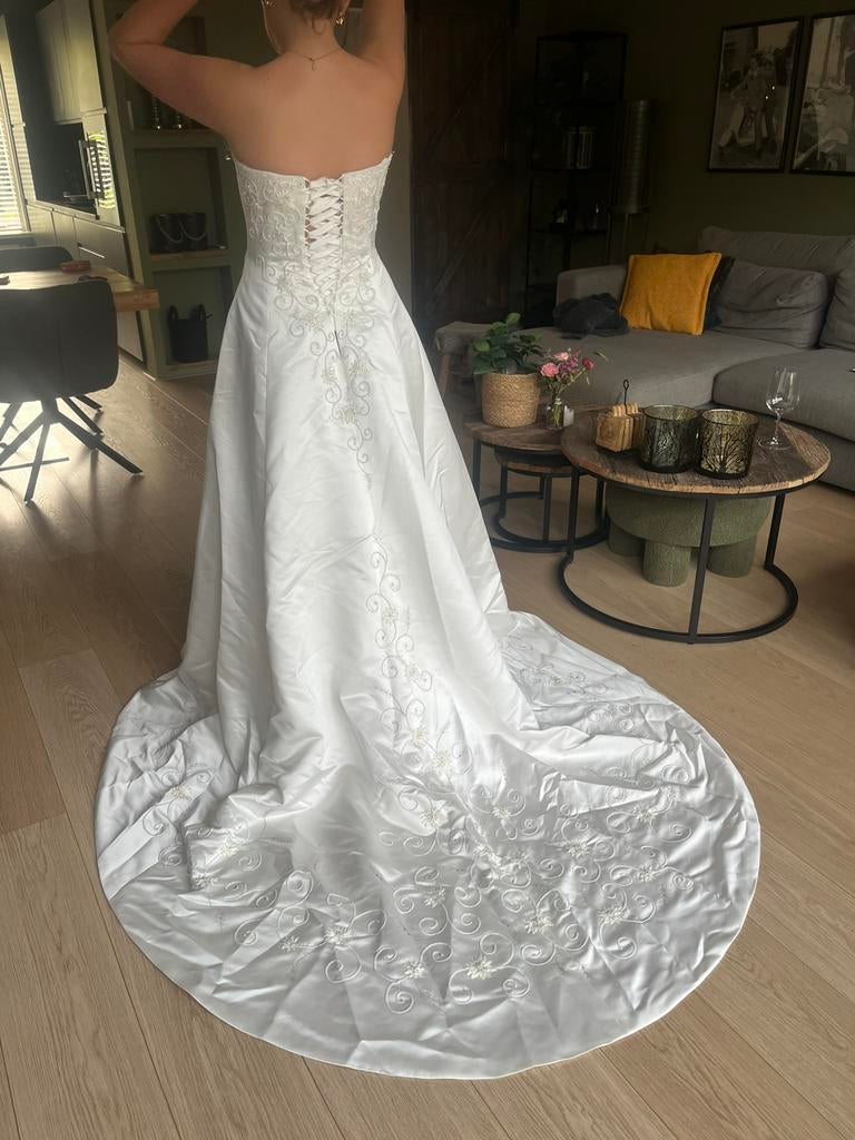 Trouwjurk, Kleding | Dames, Ophalen, Zo goed als nieuw, Wit, Trouwjurk