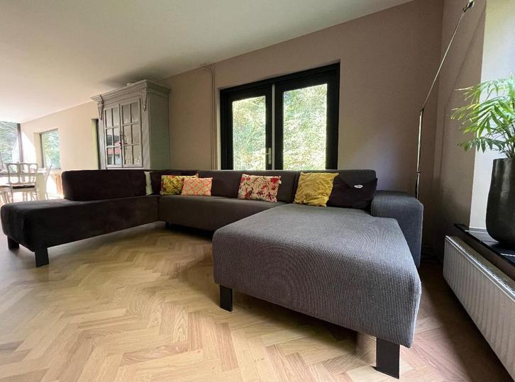 Eijerkamp 6-zitsbank + longchairs - electrisch uitschuifbaar, Huis en Inrichting, Banken | Sofa's en Chaises Longues, Gebruikt