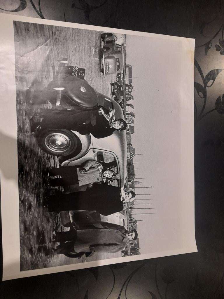 Oud poster Citroen Traction Avant 60x51 cm, Ophalen of Verzenden