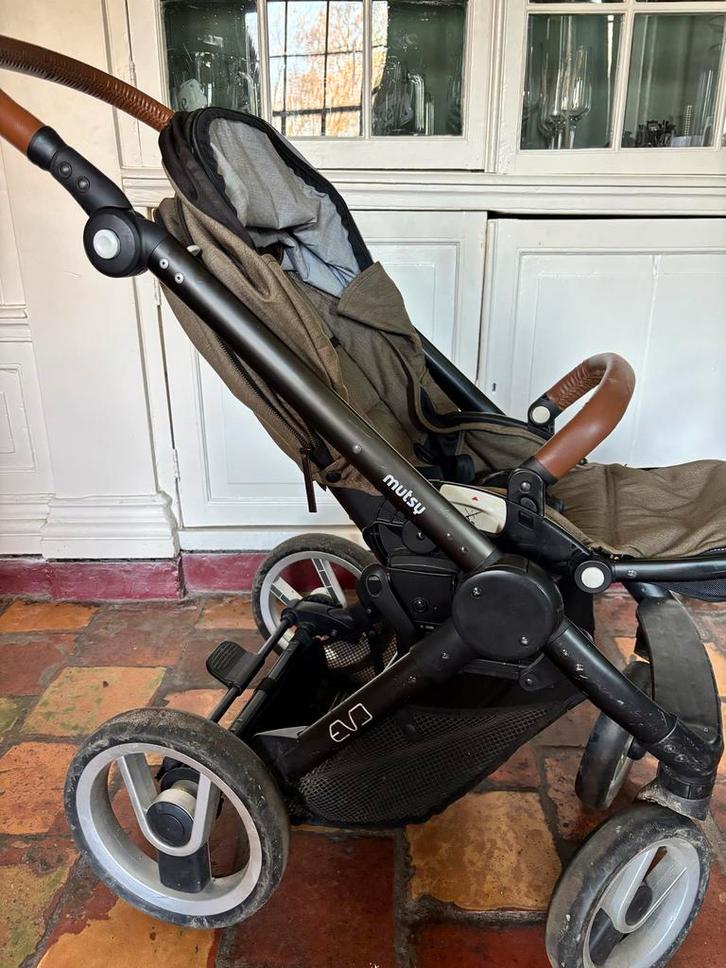 Mutsy Evo Combiwagen met adapters + Koeka dekentje, Kinderen en Baby's, Kinderwagens en Combinaties, Gebruikt, Combiwagen, Mutsy