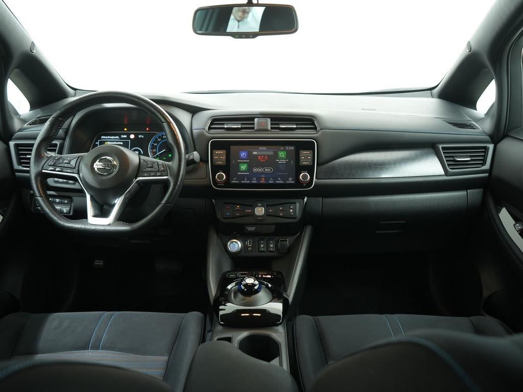 Nissan Leaf N-CONNECTA 40 KWH SOH 91,86% | Navi | Warmtepomp, Auto's, Nissan, Stof, Gebruikt, Zwart, Origineel Nederlands