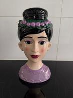 Vaas vrouw, Overige kleuren, Ophalen of Verzenden, Minder dan 50 cm, Glas